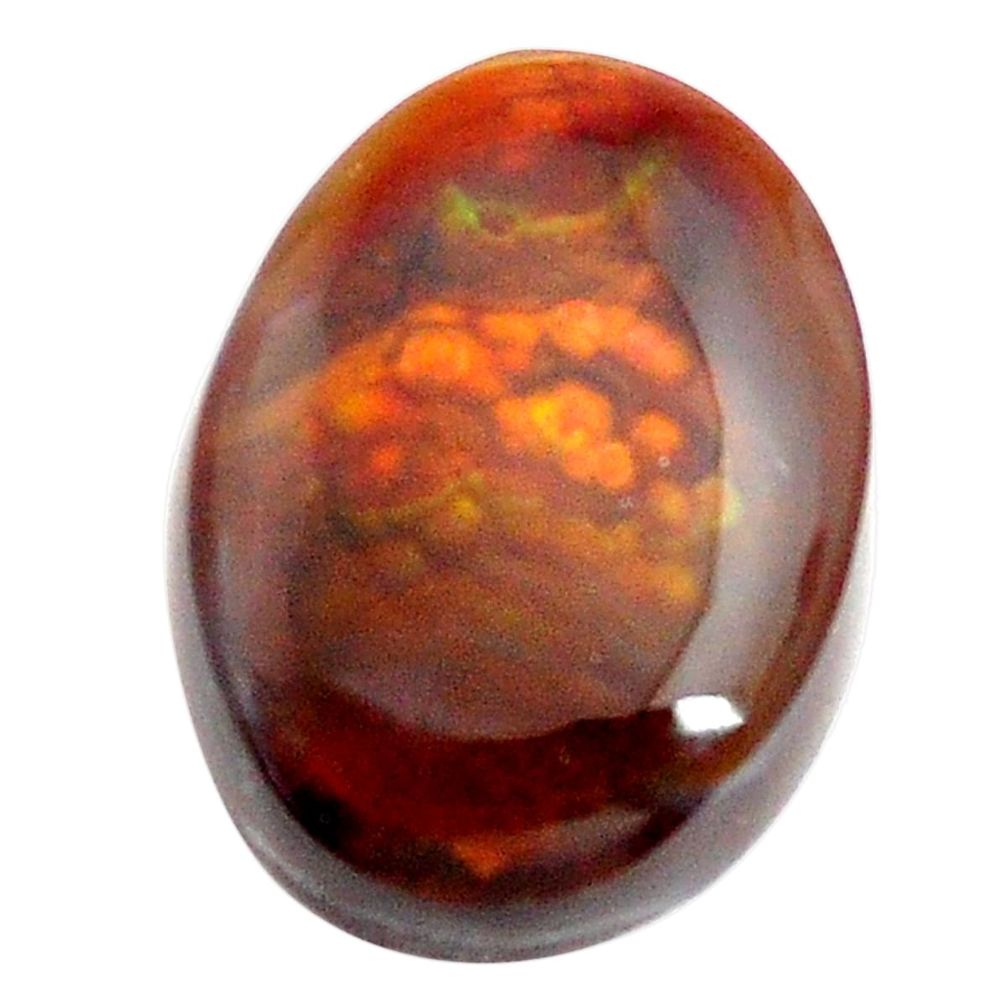 Natural 10.15cts mexican fire agate multi color 16x12 mm loose gemstone s13834