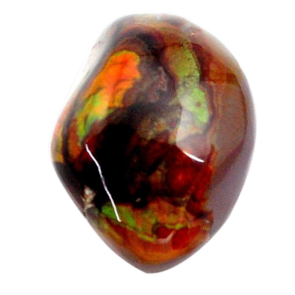 Natural 14.15cts mexican fire agate multi color 17.5x13 mm loose gemstone s13828