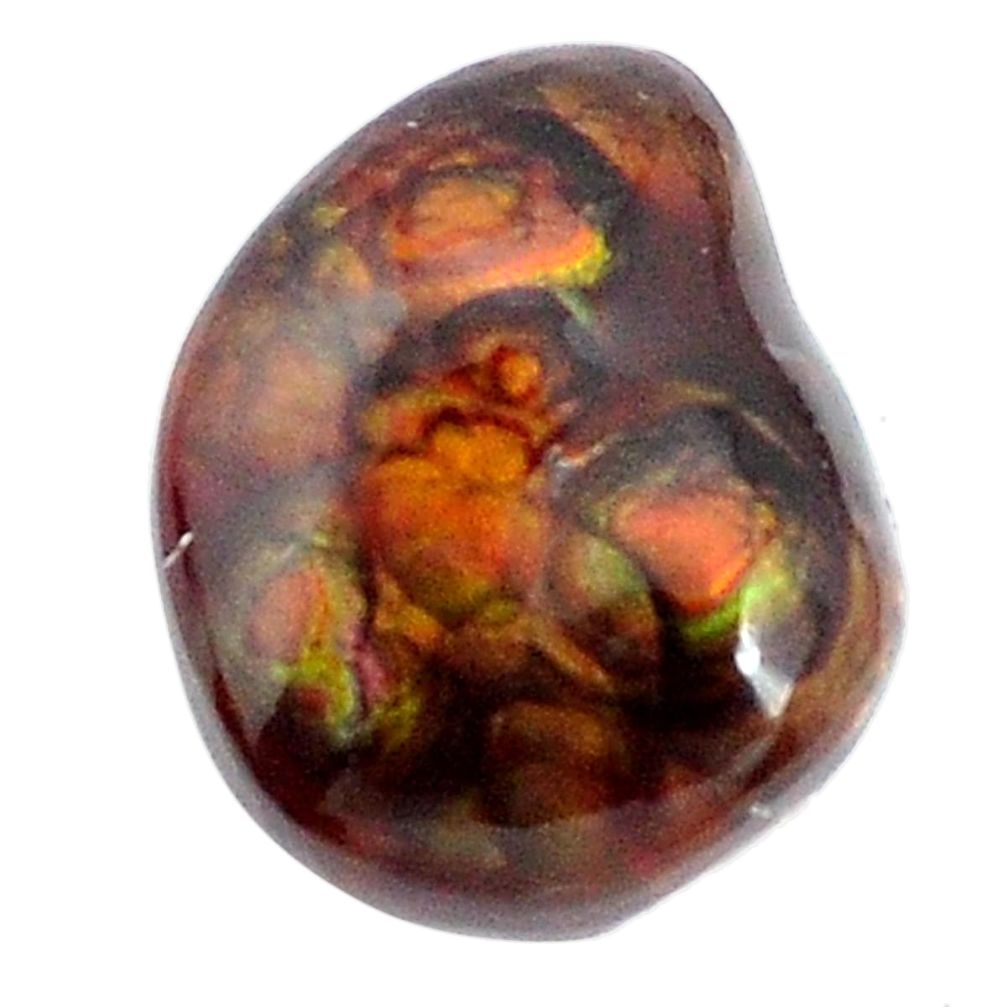 Natural 13.45cts mexican fire agate multi color 18.5x15 mm loose gemstone s9895