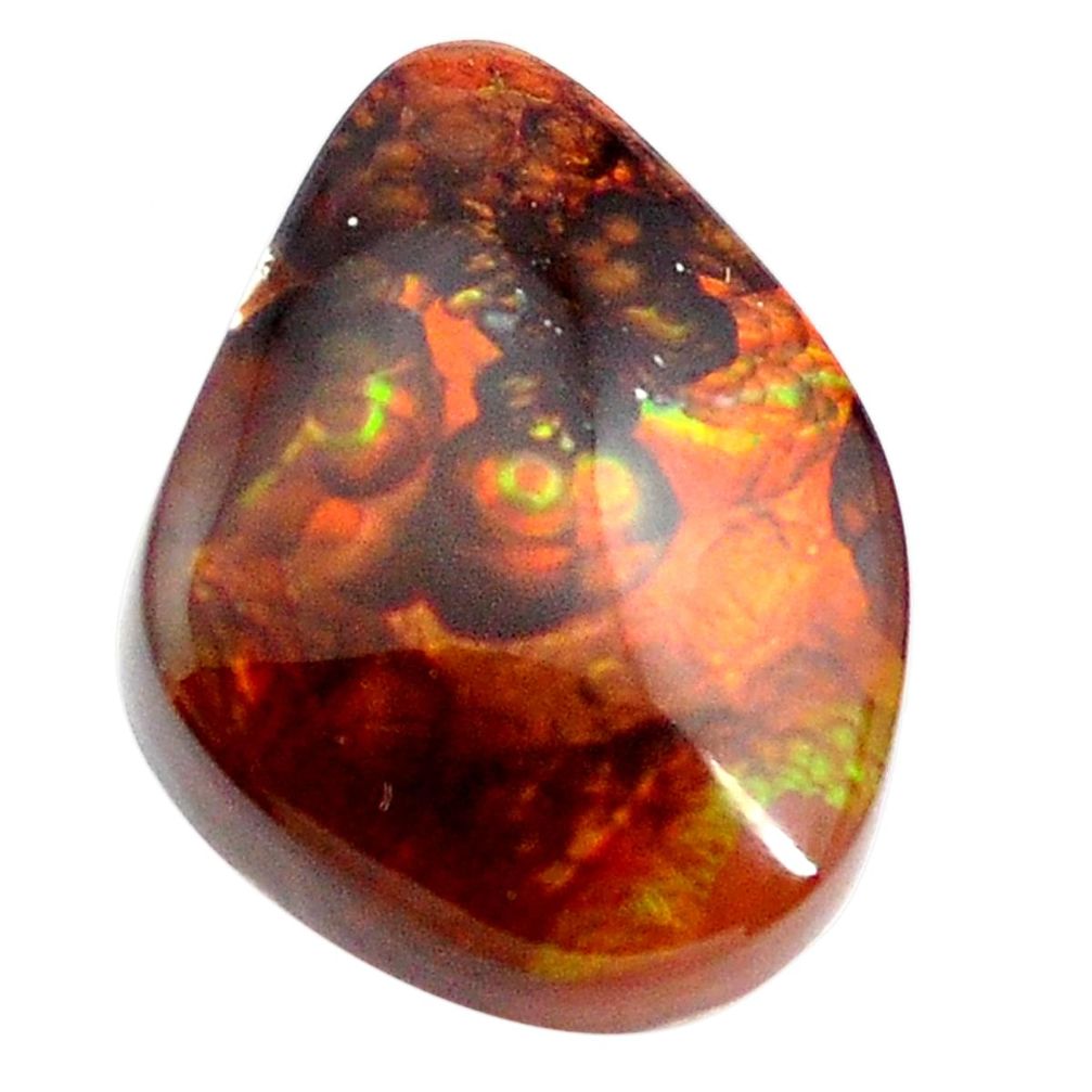 Natural 10.15cts mexican fire agate multi color 18x13.5 mm loose gemstone s13822