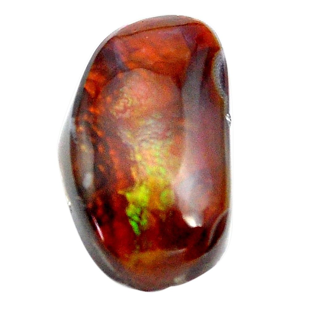 Natural 13.45cts mexican fire agate multi color 20x12 mm loose gemstone s13805