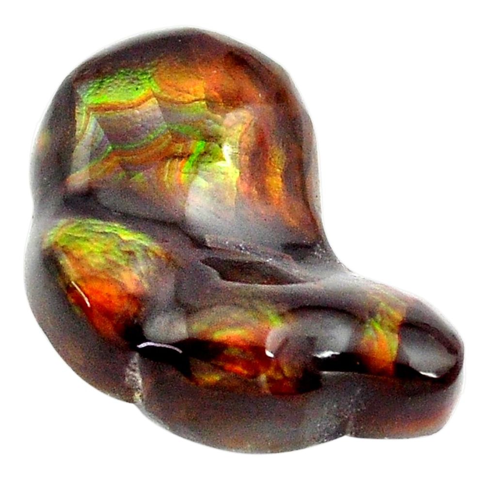 Natural 11.30cts mexican fire agate multi color 20x14 mm loose gemstone s13833