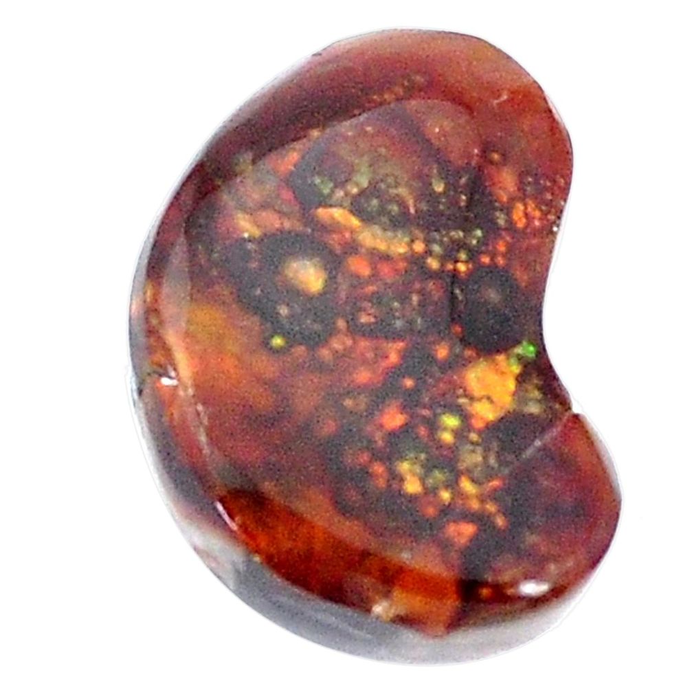 Natural 22.35cts mexican fire agate multi color 23x16 mm loose gemstone s9873