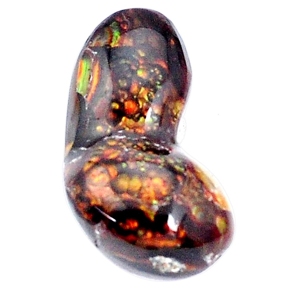 Natural 24.45cts mexican fire agate multi color 25x14 mm loose gemstone s9870