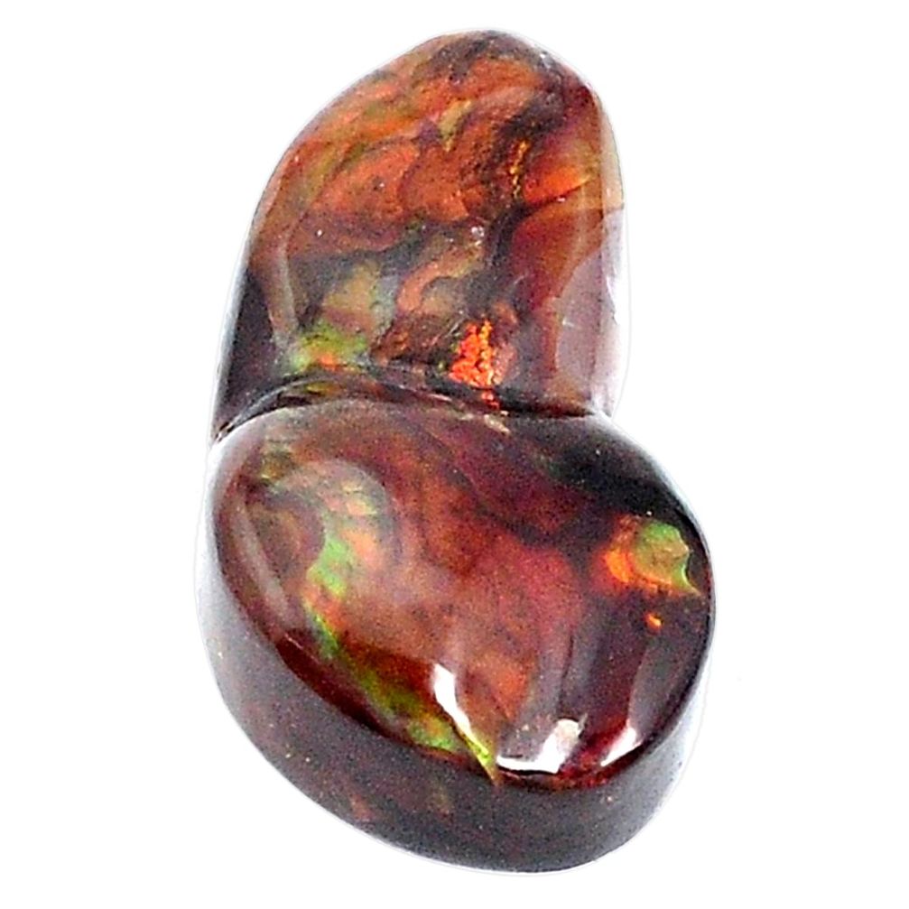 Natural 27.35cts mexican fire agate multi color 27x15 mm loose gemstone s9865