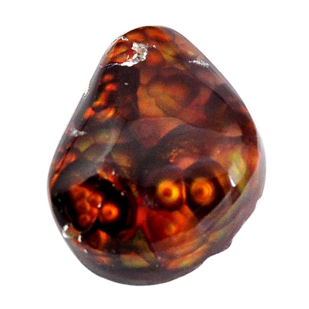 Natural 13.25cts mexican fire agate multicolor 17.5x15 mm loose gemstone s15078