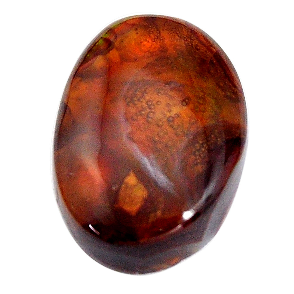 Natural 11.40cts mexican fire agate multicolor 18x13 mm loose gemstone s15065