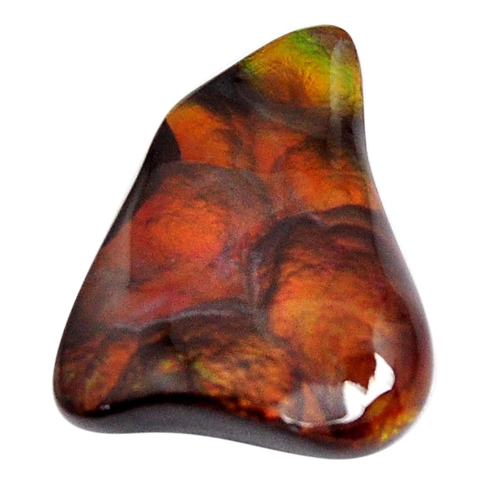 Natural 9.45cts mexican fire agate multicolor 18x14 mm loose gemstone s15076