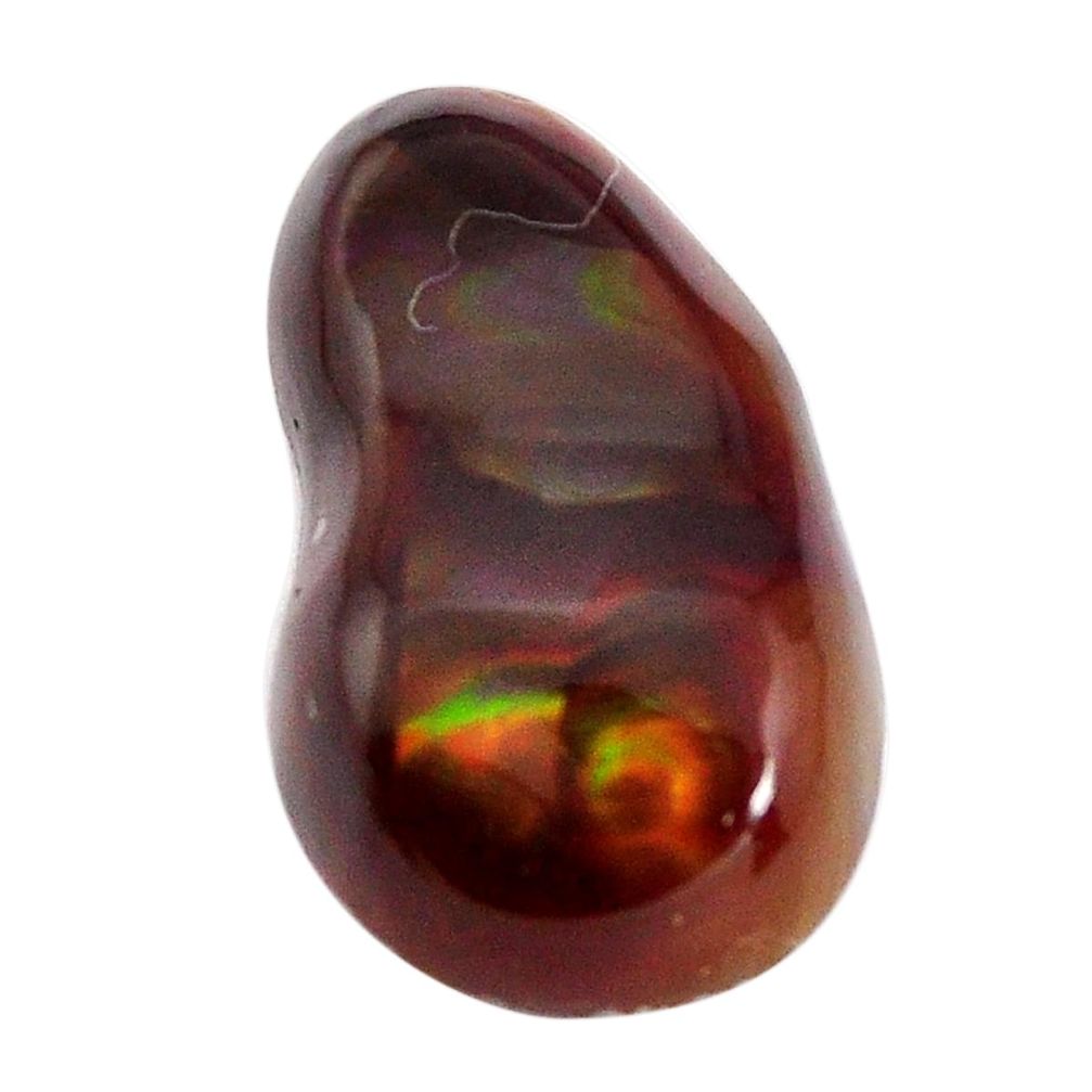 Natural 11.30cts mexican fire agate multicolor 20x12.5 mm loose gemstone s15079
