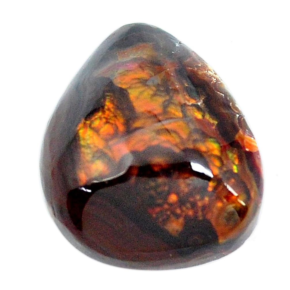 Natural 25.15cts mexican fire agate multicolor 22.5x18 mm loose gemstone s11647