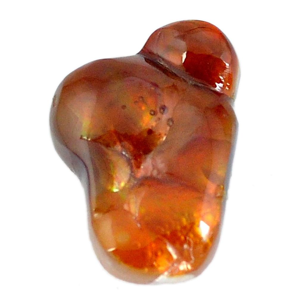 Natural 15.10cts mexican fire agate multicolor 22x15 mm loose gemstone s11650