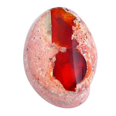 Natural 6.30cts mexican fire opal orange 17x12 mm fancy loose gemstone s10831