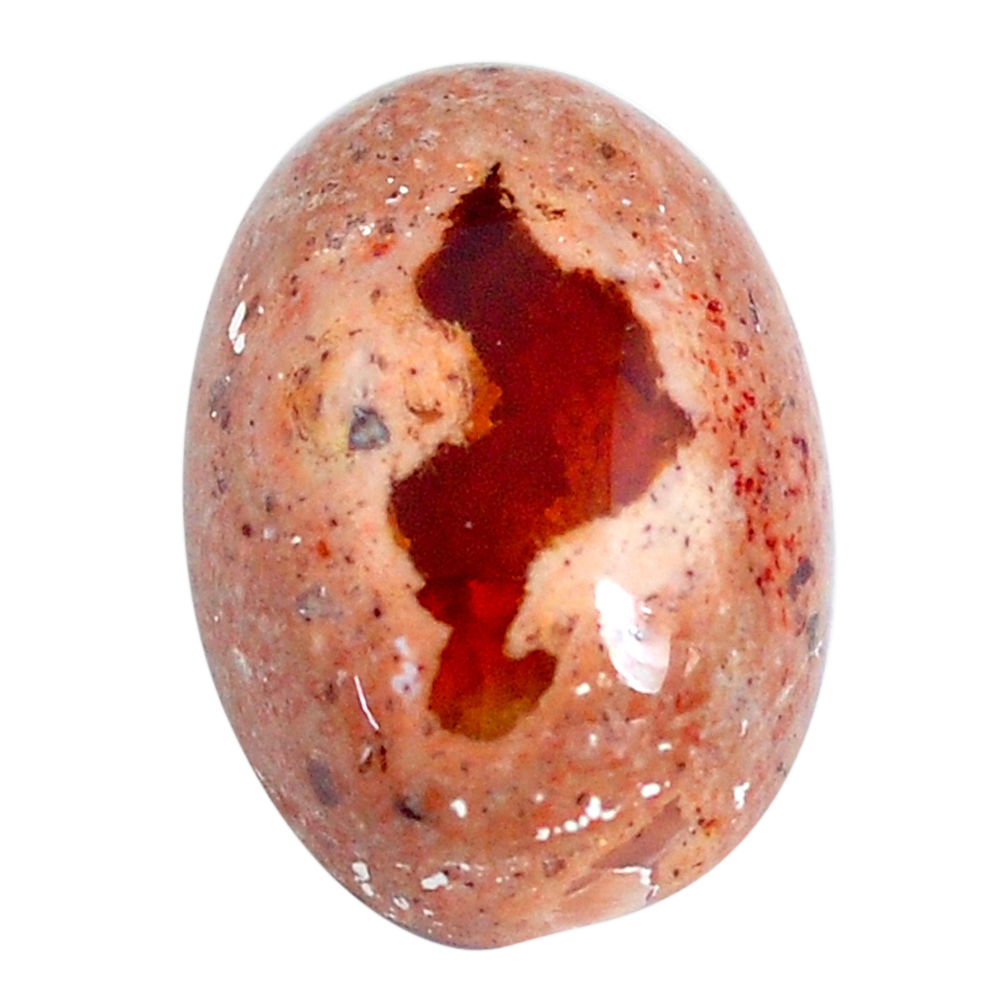 Natural 12.40cts mexican fire opal orange 18x14 mm oval loose gemstone s10803