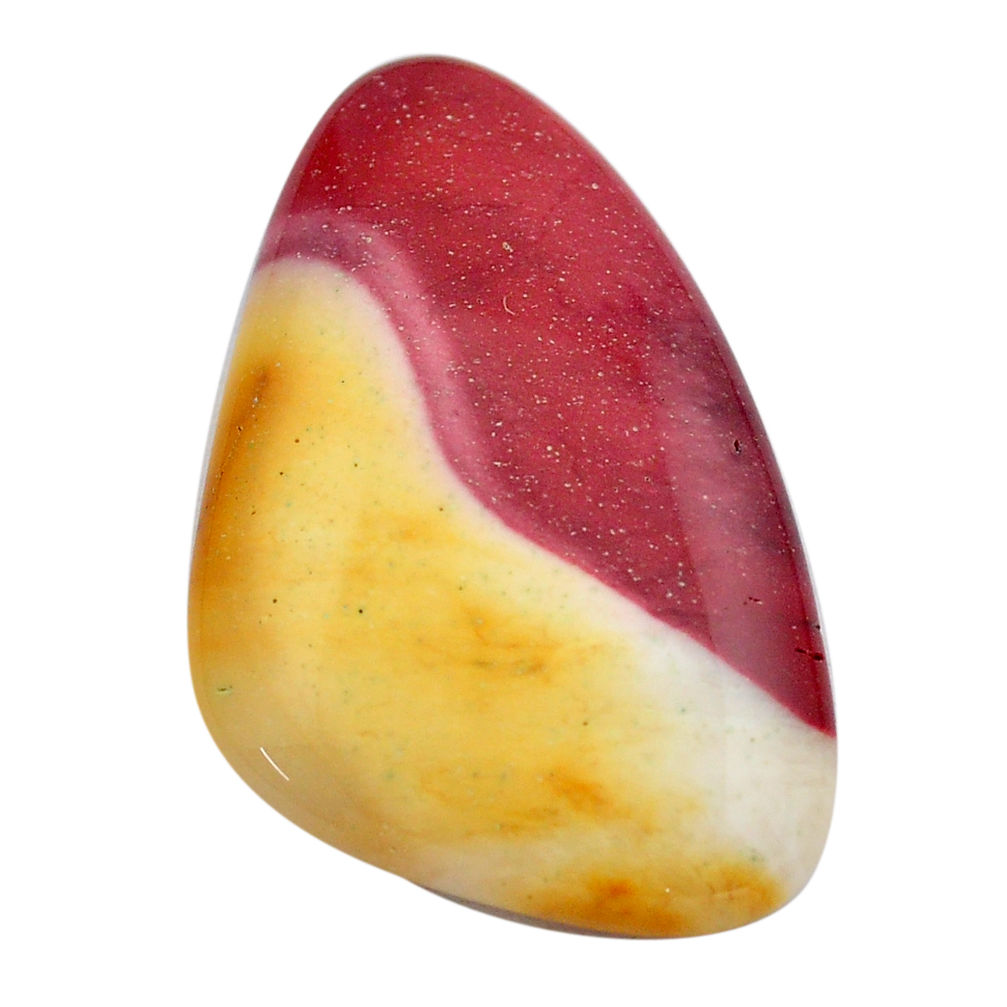 Natural 28.45cts mookaite brown cabochon 35x21 mm fancy loose gemstone s14973
