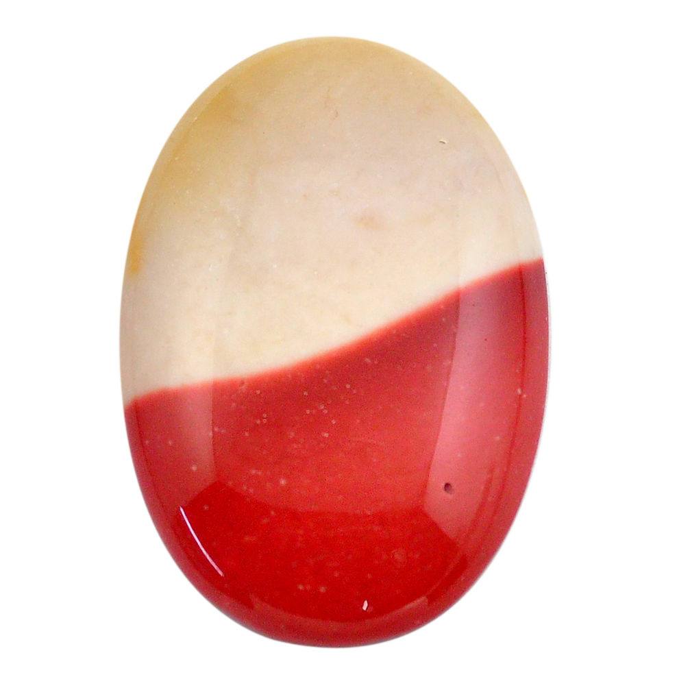 Natural 32.35cts mookaite brown cabochon 35x22.5 mm oval loose gemstone s14944