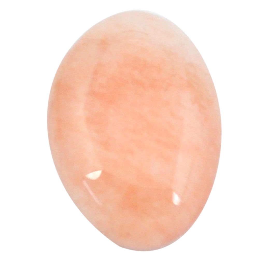 Natural 16.30cts morganite orange cabochon 21.5x15 mm oval loose gemstone s11691