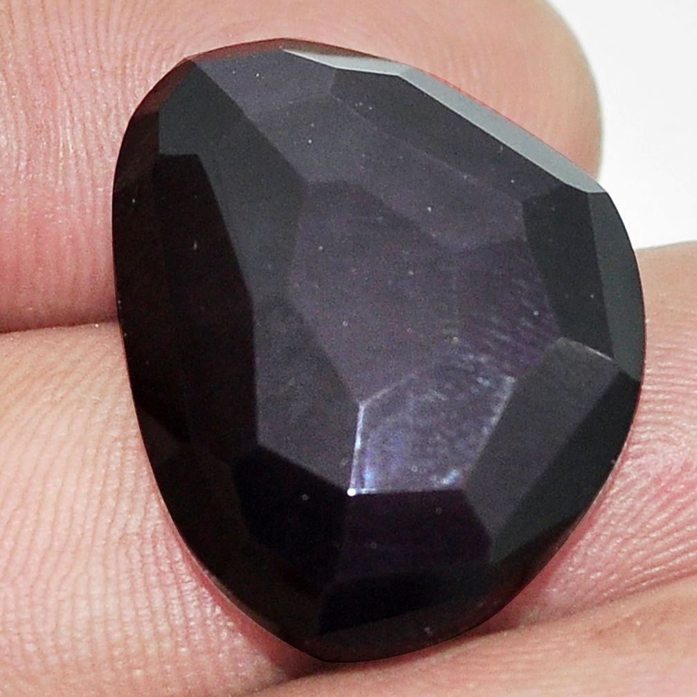 Natural 18.45cts obsidian eye rainbow cabochon 23x18.5 mm loose gemstone s9932