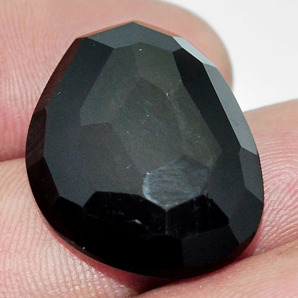 Natural 18.45cts obsidian eye rainbow cabochon 24x18.5 mm loose gemstone s9933