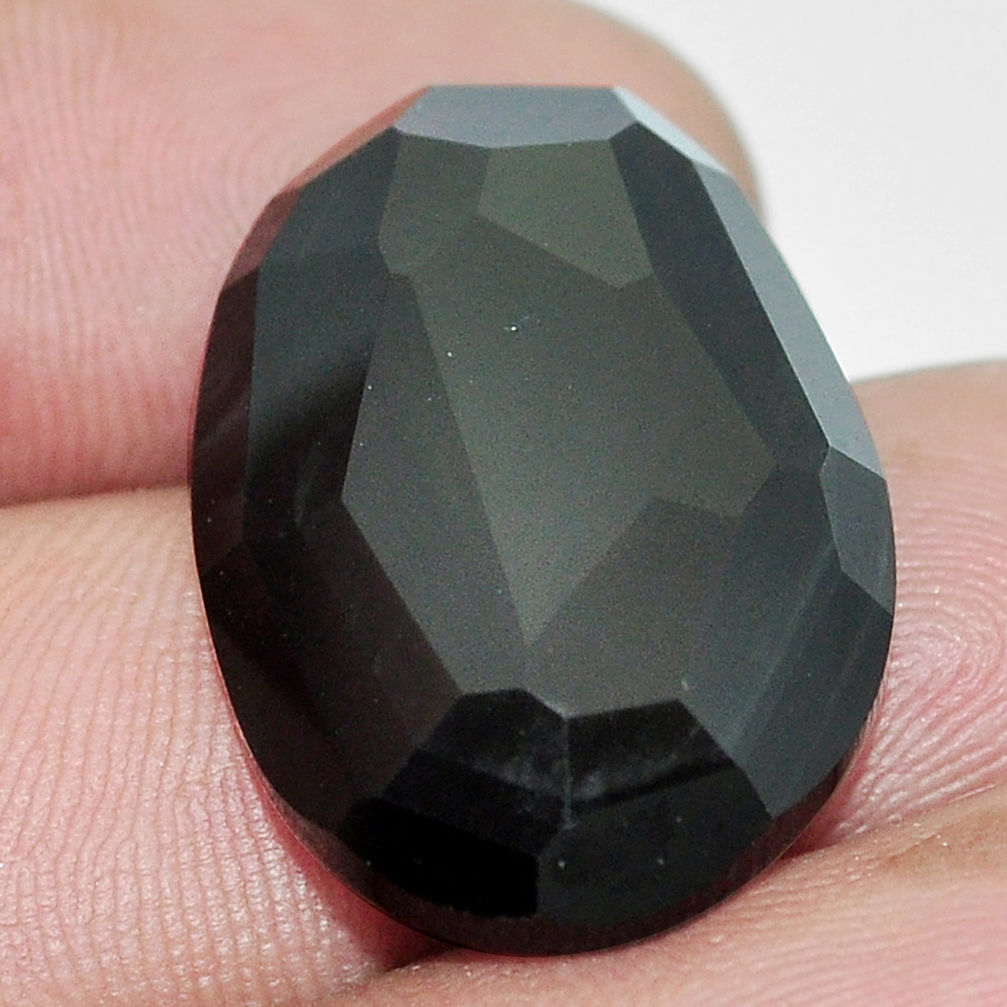 Natural 19.45cts obsidian eye rainbow cabochon 25x17 mm loose gemstone s9929