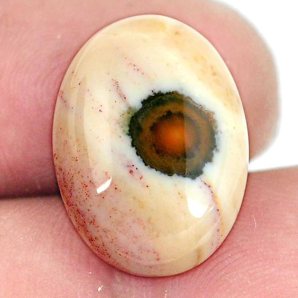 Natural 9.35cts ocean sea jasper (madagascar) 18x13mm oval loose gemstone s11484