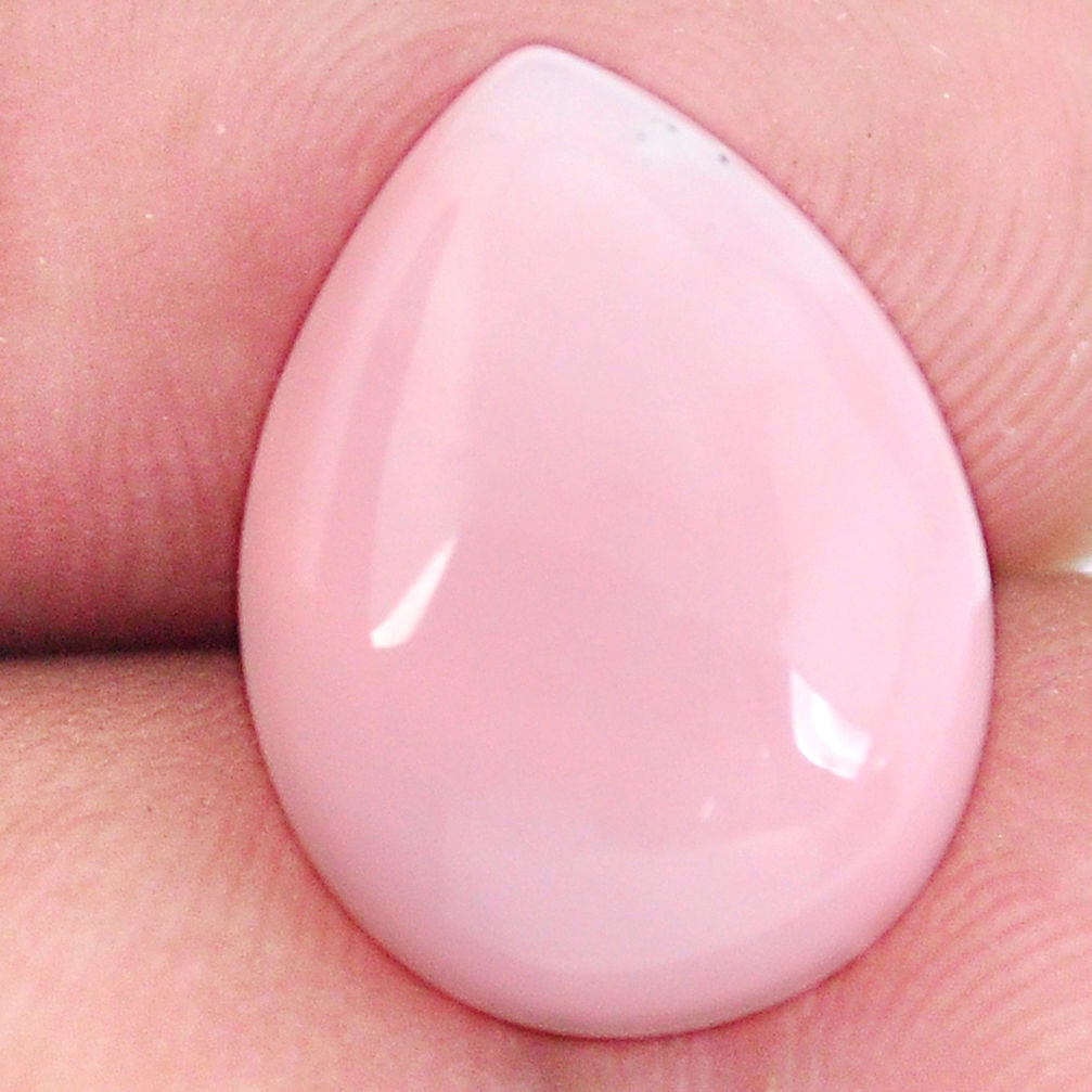 Natural 7.35cts opal pink cabochon 16x12 mm pear loose gemstone s11908