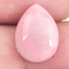 Natural 6.25cts opal pink cabochon 16x12 mm pear loose gemstone s11915