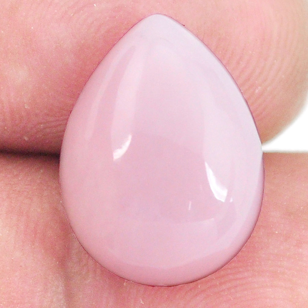 Natural 7.15cts opal pink cabochon 16x12 mm pear loose gemstone s11918
