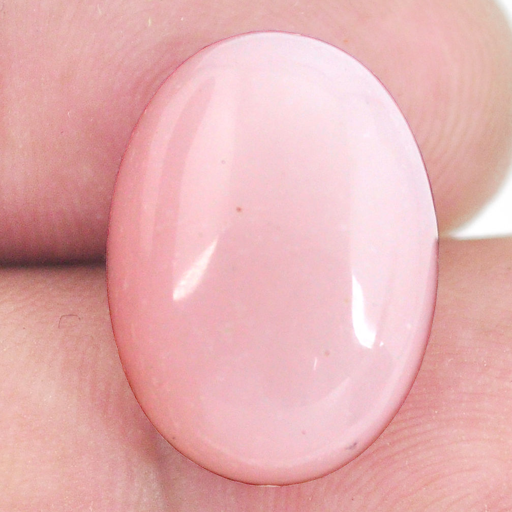 Natural 10.35cts opal pink cabochon 18x13 mm oval loose gemstone s11889