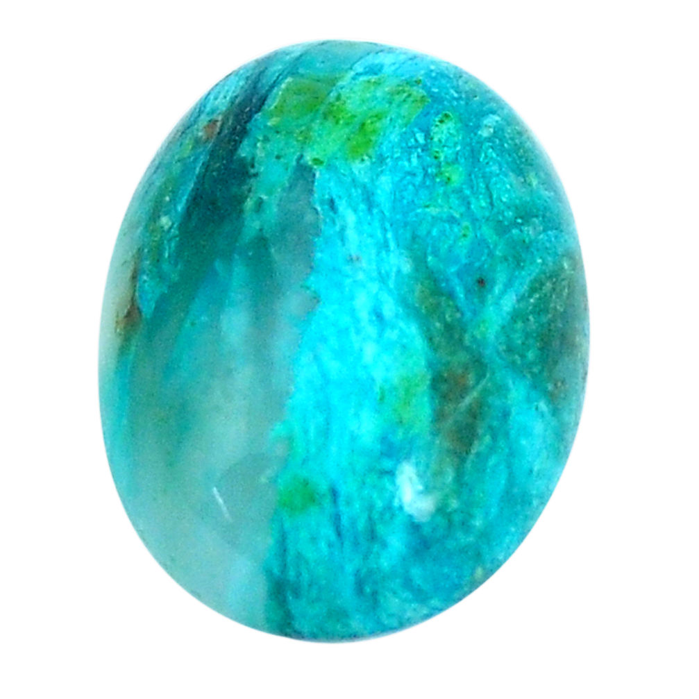 Natural 9.30cts opaline green cabochon 18x13 mm oval loose gemstone s10422