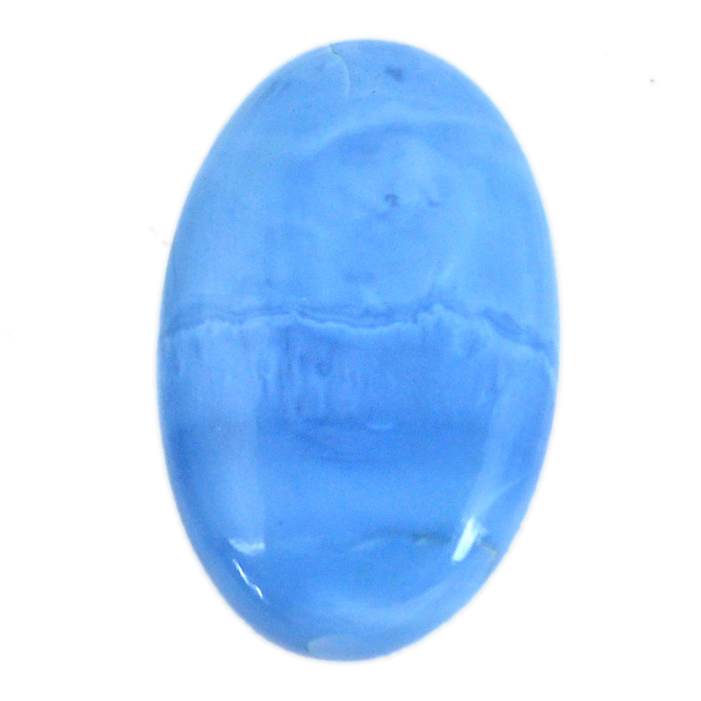 Natural 27.40cts owyhee opal blue cabochon 34x21.5 mm oval loose gemstone s11263