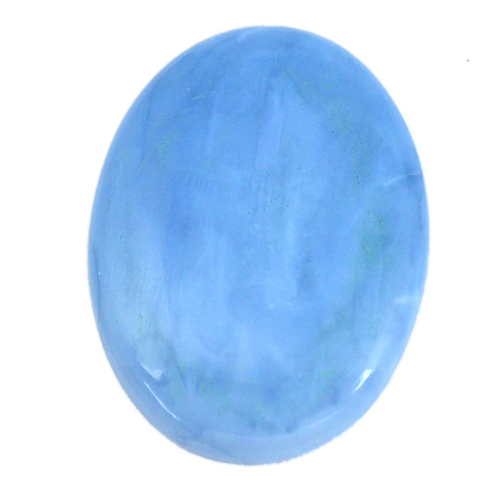 Natural 31.45cts owyhee opal blue cabochon 35.5x26 mm oval loose gemstone s11275