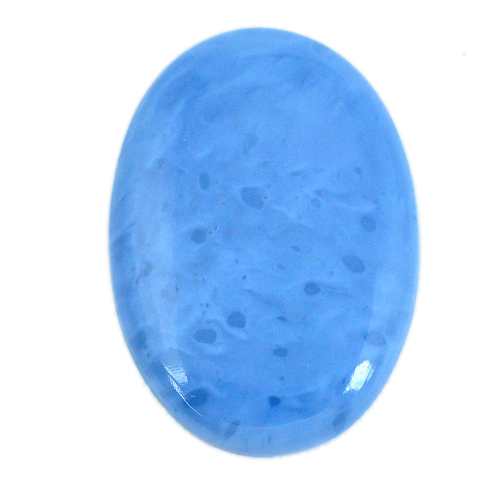 Natural 27.35cts owyhee opal blue cabochon 35x24 mm oval loose gemstone s11268