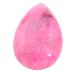 Natural 14.20cts petalite pink cabochon 23.5x16 mm pear loose gemstone s14427