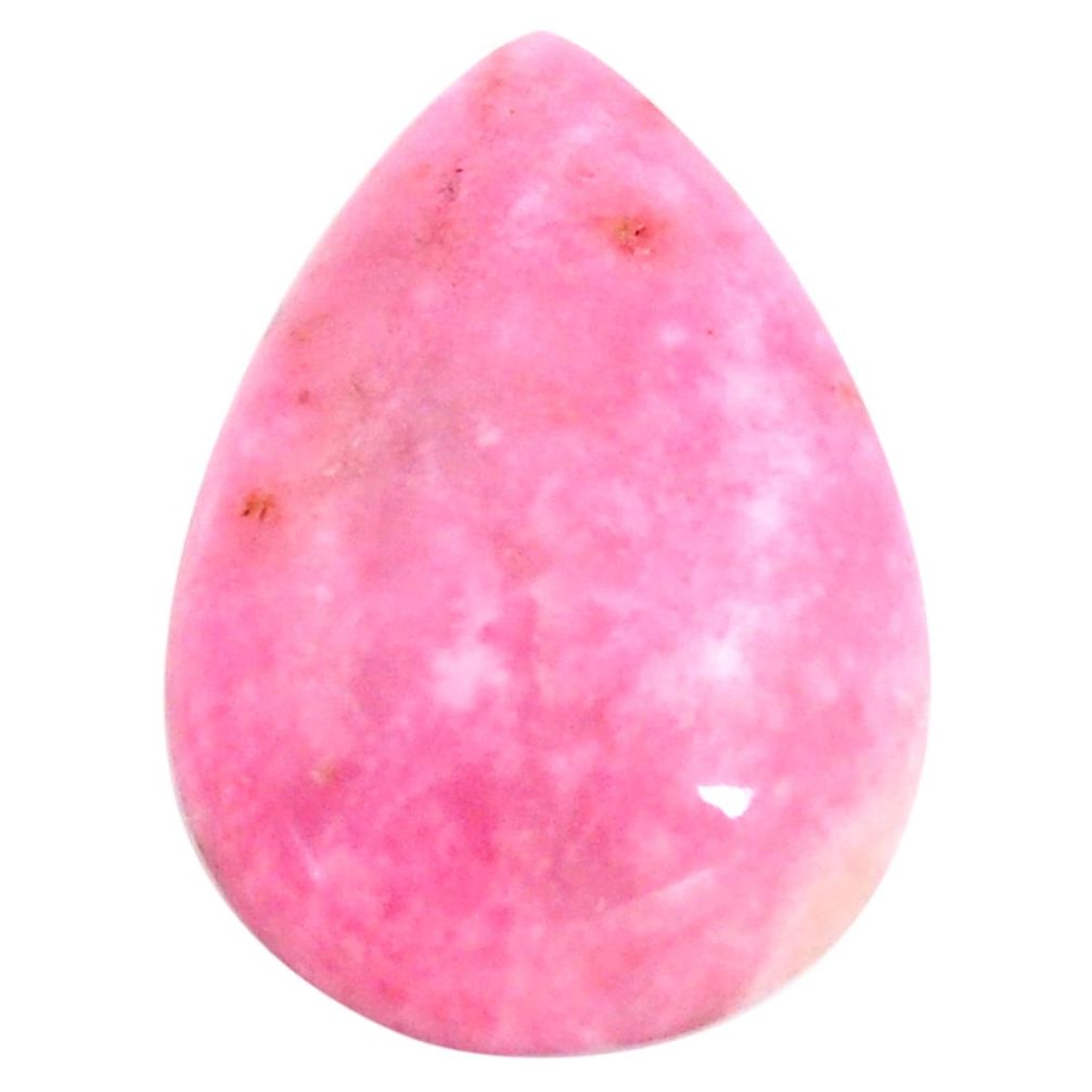 Natural 14.45cts petalite pink cabochon 23x16 mm pear loose gemstone s14429