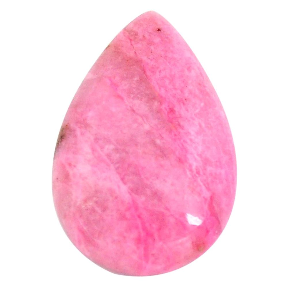 Natural 16.30cts petalite pink cabochon 26x16 mm pear loose gemstone s14430