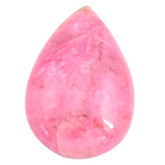 Natural 17.40cts petalite pink cabochon 26x17.5 mm pear loose gemstone s14425