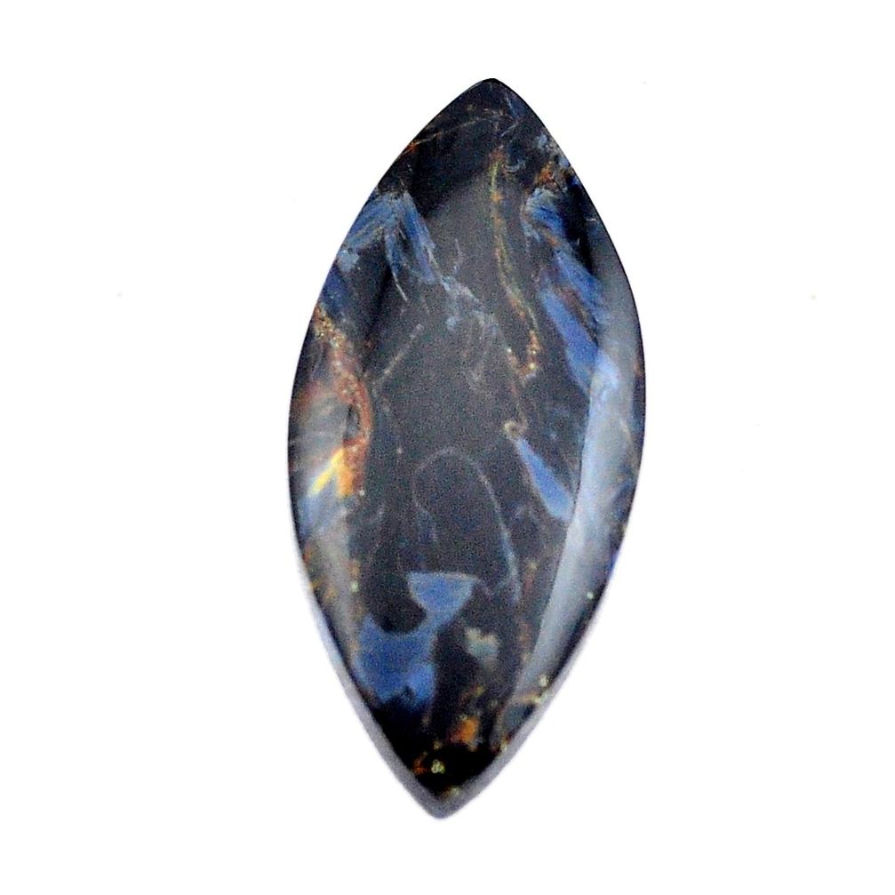 Natural 15.10cts pietersite (african) black 30x14 mm loose gemstone s14899