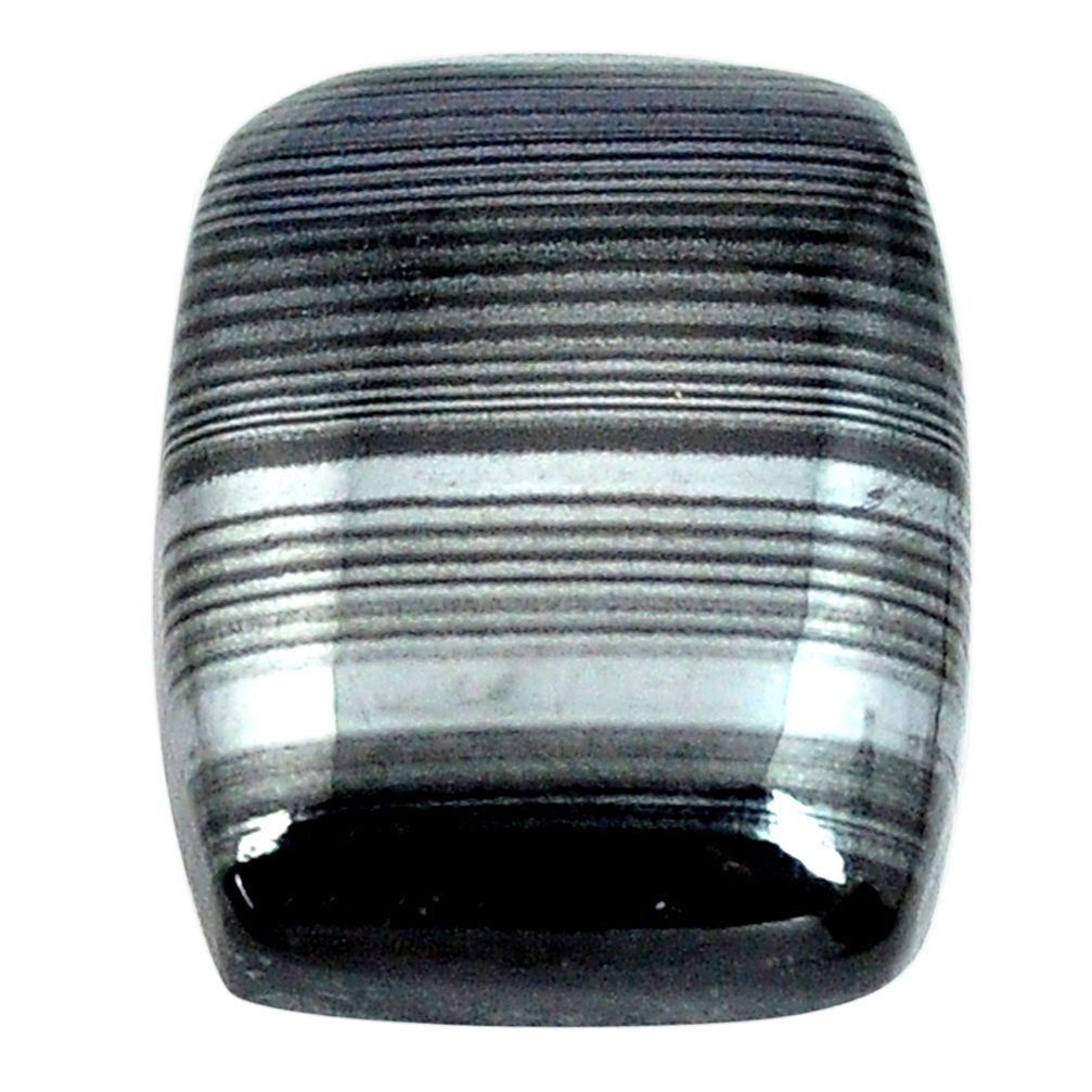 Natural 10.15cts psilomelane black cabochon 16x12.5 mm loose gemstone s14088