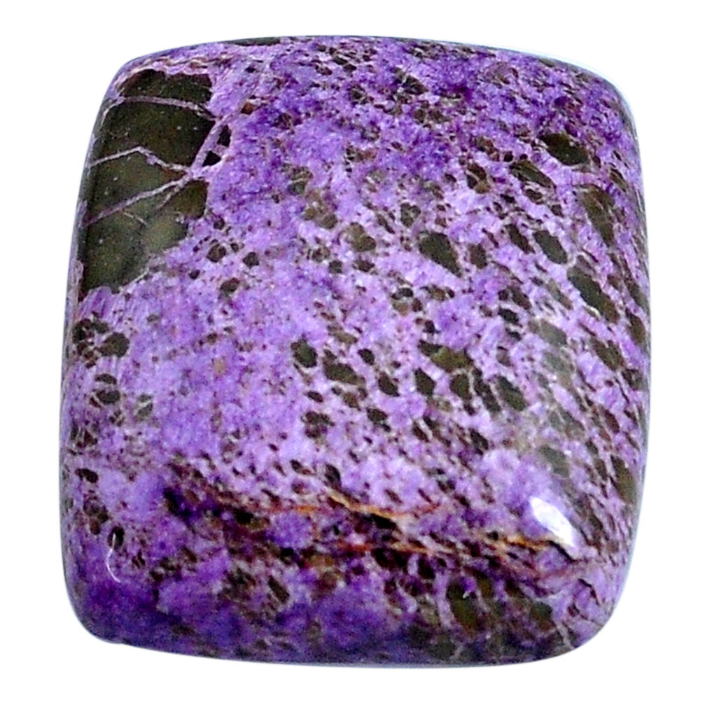 Natural 18.45cts purpurite purple cabochon 22x20mm octagan loose gemstone s14012