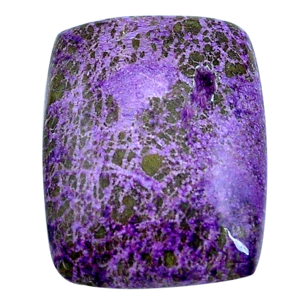 Natural 15.30cts purpurite purple cabochon 24x18mm octagan loose gemstone s14013