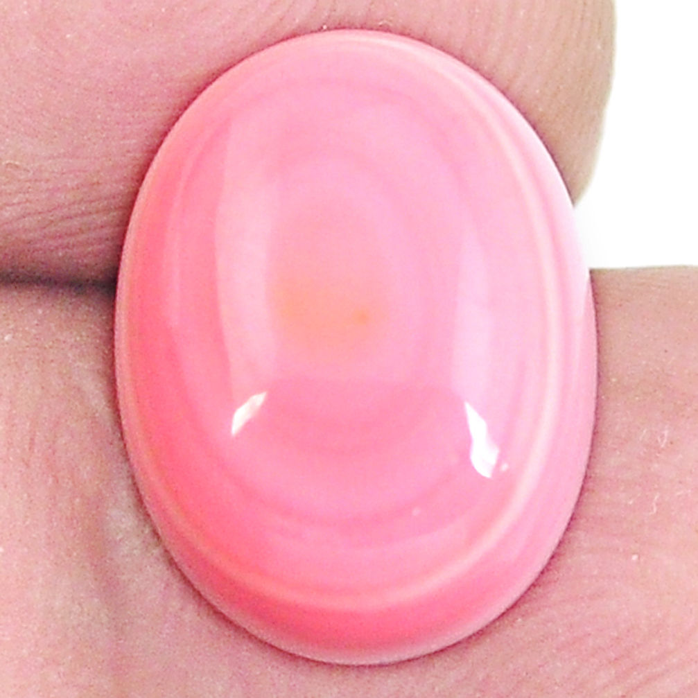 Natural 10.15cts queen conch shell pink cabochon 16x12 mm loose gemstone s11705