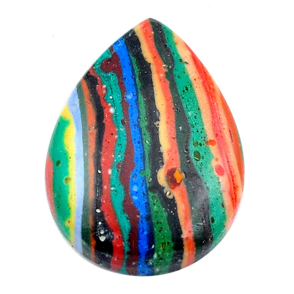Natural 10.15cts rainbow calsilica multi color 23.5x17 mm loose gemstone s14934