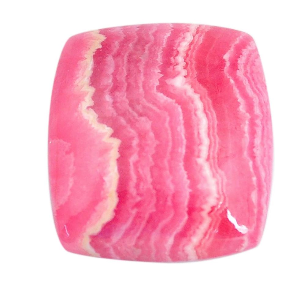 Natural 22.40cts rhodochrosite inca rose pink 21x18.5 mm loose gemstone s11950