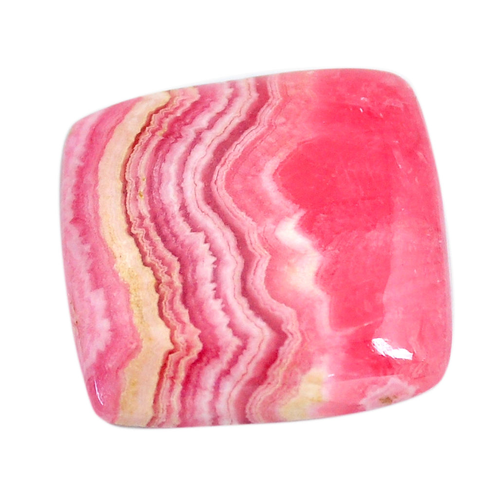 Natural 24.45cts rhodochrosite inca rose pink 22x21 mm loose gemstone s11970