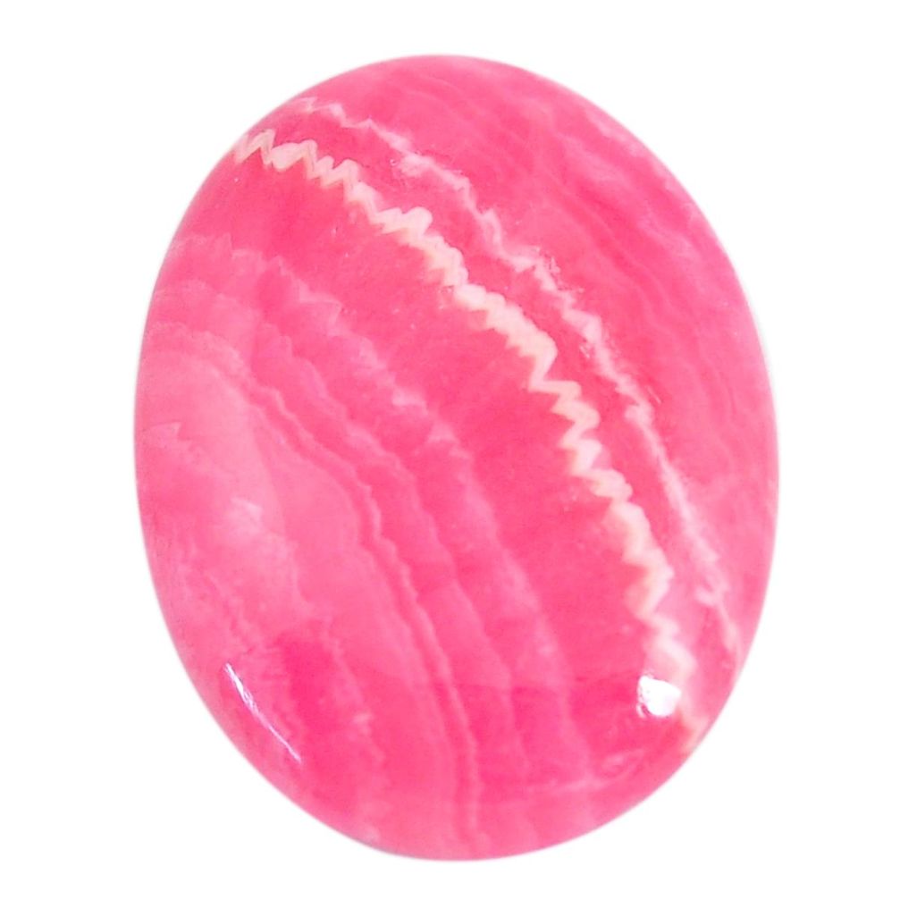 Natural 22.35cts rhodochrosite inca rose pink 25x19 mm loose gemstone s11942