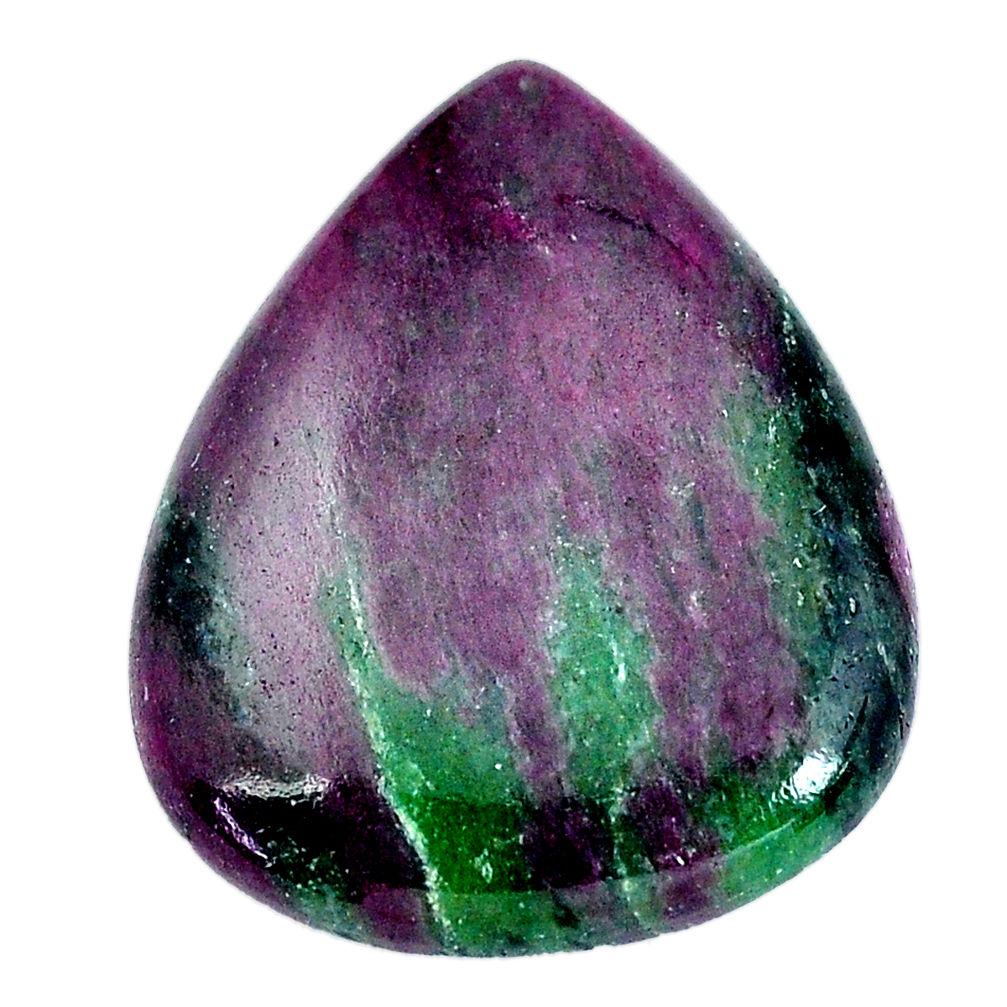 Natural 40.15cts ruby zoisite pink cabochon 32x26 mm pear loose gemstone s11397