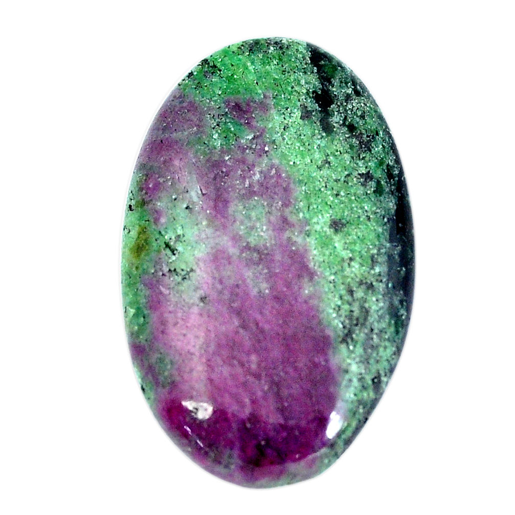 Natural 42.40cts ruby zoisite pink cabochon 34x21 mm oval loose gemstone s11400