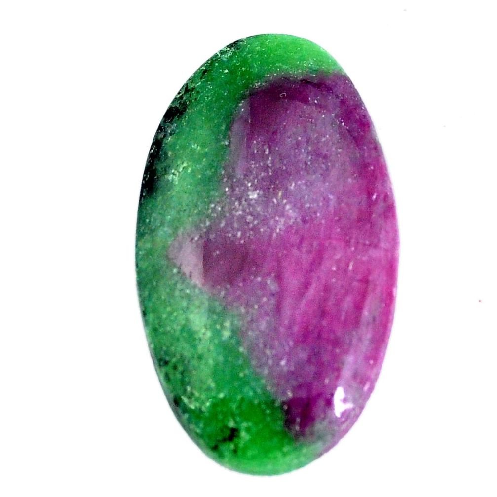 Natural 39.45cts ruby zoisite pink cabochon 36x20 mm loose gemstone s11390