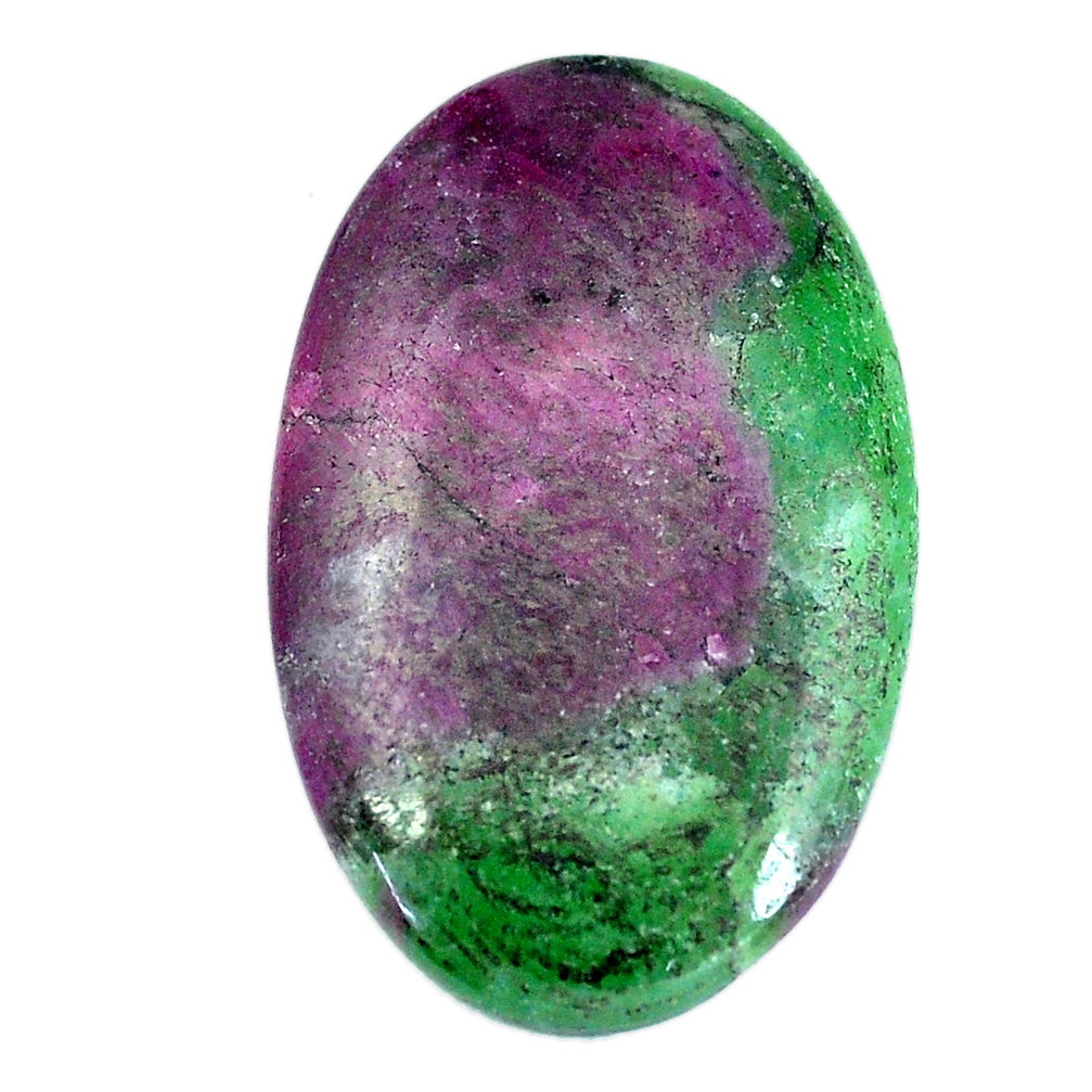 Natural 48.45cts ruby zoisite pink cabochon 36x22.5 mm loose gemstone s11389