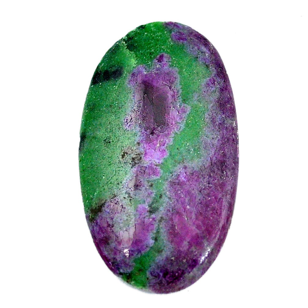 Natural 29.45cts ruby zoisite pink cabochon 37x20 mm oval loose gemstone s11392